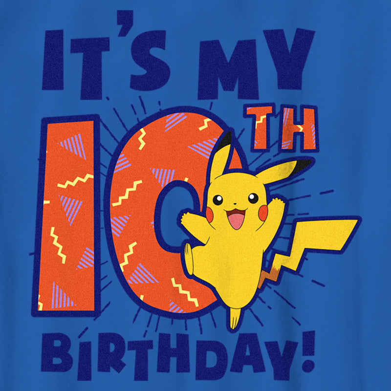 Boy's Pokemon It’s My 10th Birthday Pikachu T-Shirt