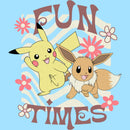 Men's Pokemon Pikachu and Eevee Fun Times T-Shirt