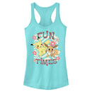 Junior's Pokemon Pikachu and Eevee Fun Times Racerback Tank Top