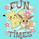 Junior's Pokemon Pikachu and Eevee Fun Times Racerback Tank Top