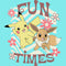 Junior's Pokemon Pikachu and Eevee Fun Times Racerback Tank Top