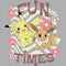 Boy's Pokemon Pikachu and Eevee Fun Times T-Shirt