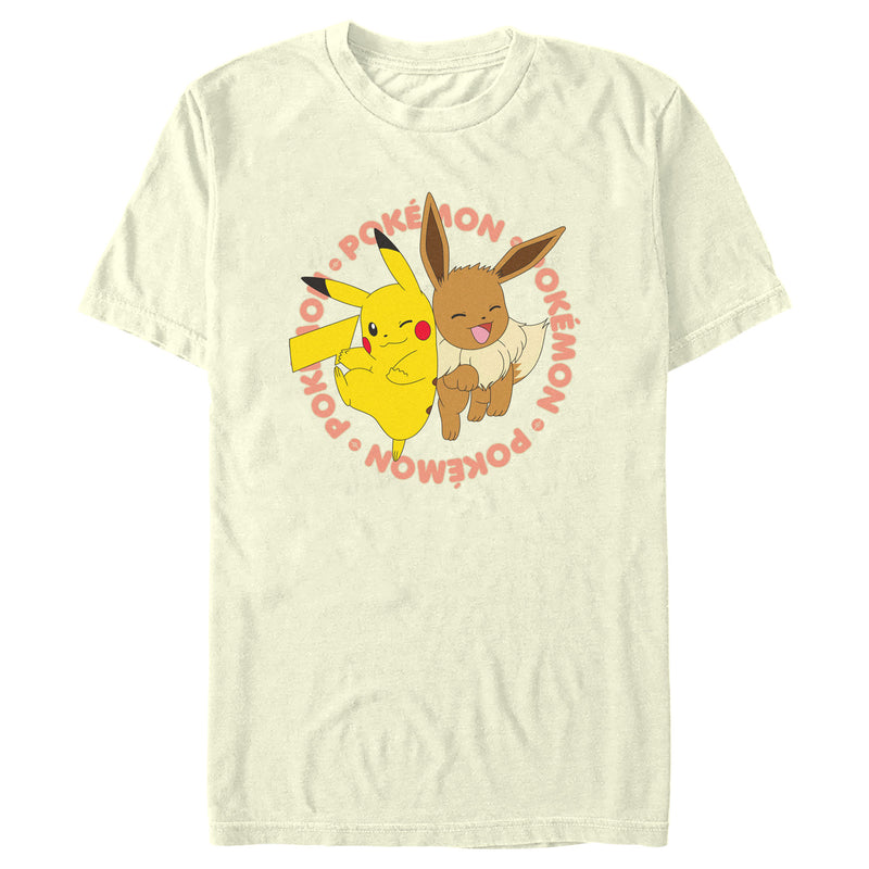 Men's Pokemon Pals Pikachu and Eevee T-Shirt