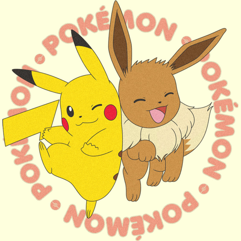 Men's Pokemon Pals Pikachu and Eevee T-Shirt