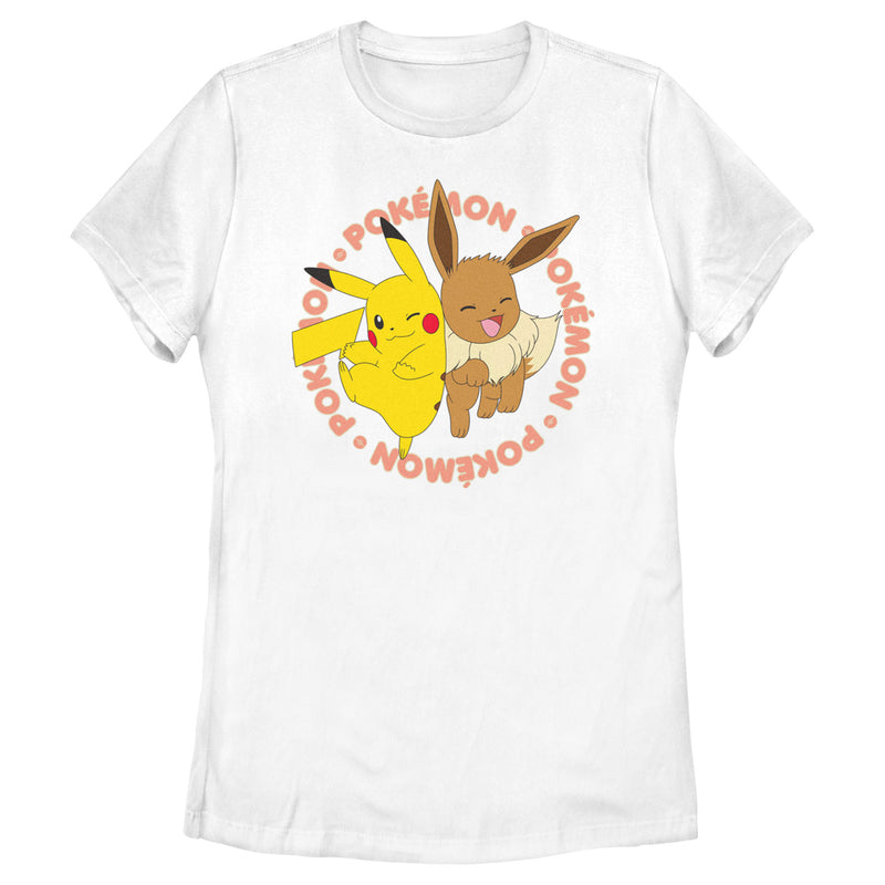 Women's Pokemon Pals Pikachu and Eevee T-Shirt