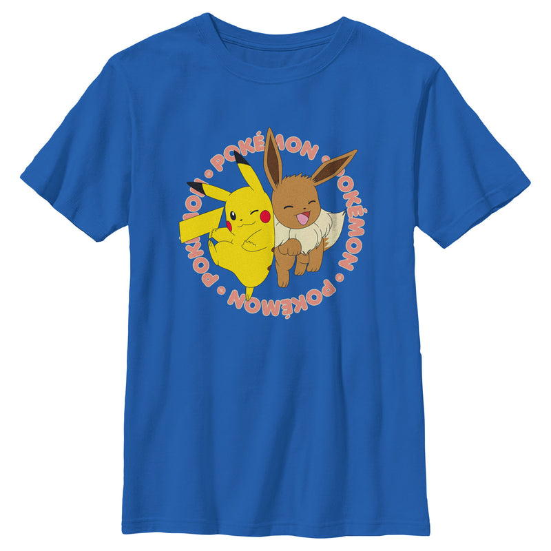 Boy's Pokemon Pals Pikachu and Eevee T-Shirt