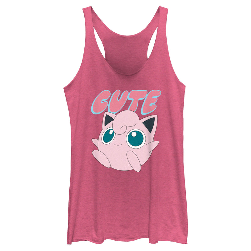 Women's Pokemon Jigglypuff Cute Racerback Tank Top