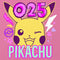 Girl's Pokemon 025 Pikachu Neon T-Shirt