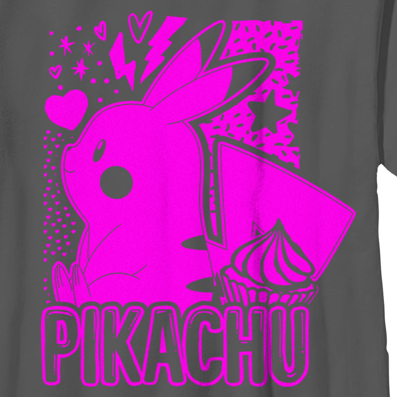 Boy's Pokemon Pikachu Sweet Pink Neon T-Shirt