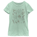 Girl's Pokemon Oddish Floral Doodles T-Shirt