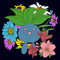 Women's Pokemon Floral Oddish T-Shirt