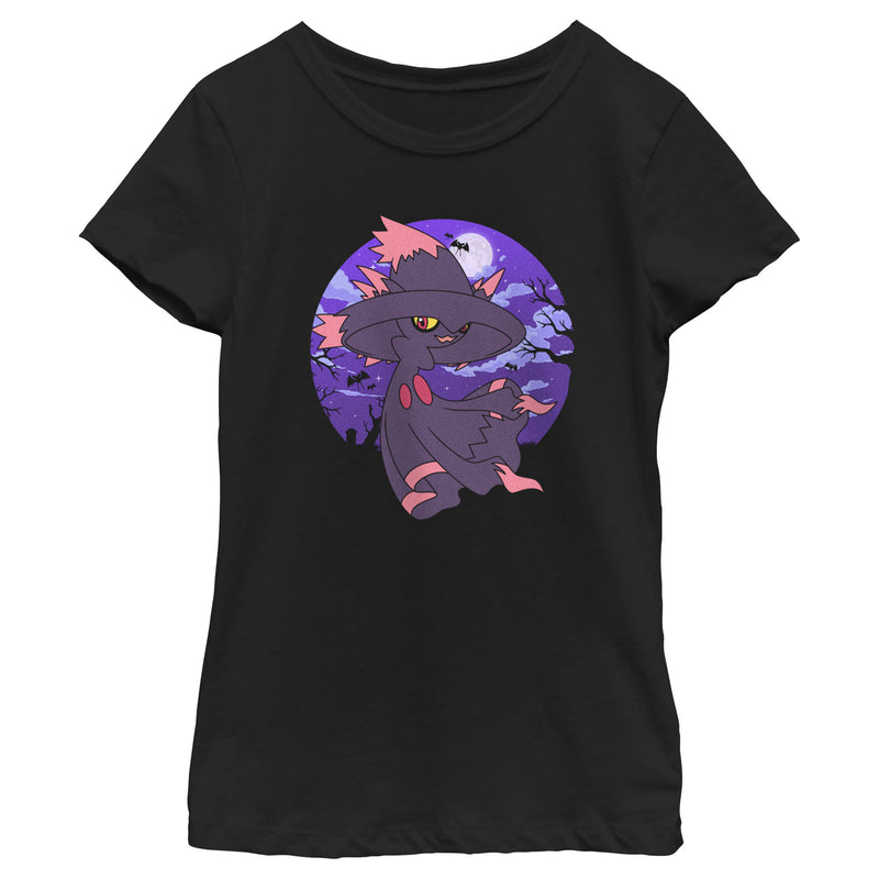 Girl's Pokemon Halloween Night Mismagius T-Shirt