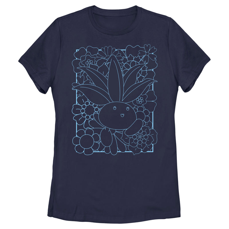 Women's Pokemon Oddish Outline T-Shirt