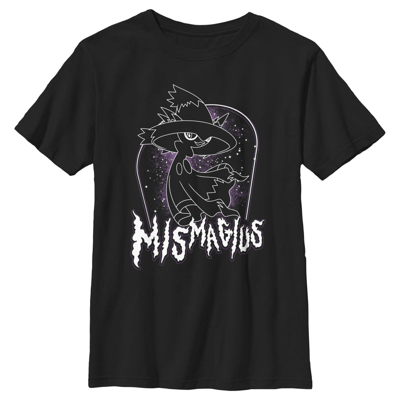 Boy's Pokemon Lineart Mismagius T-Shirt