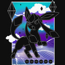 Girl's Pokemon Glaceon Neon Light T-Shirt