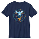 Boy's Pokemon Eevee and Glaceon Circle T-Shirt