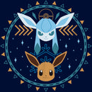 Boy's Pokemon Eevee and Glaceon Circle T-Shirt