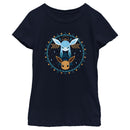 Girl's Pokemon Eevee and Glaceon Circle T-Shirt