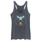 Women's Pokemon Eevee and Glaceon Circle Racerback Tank Top