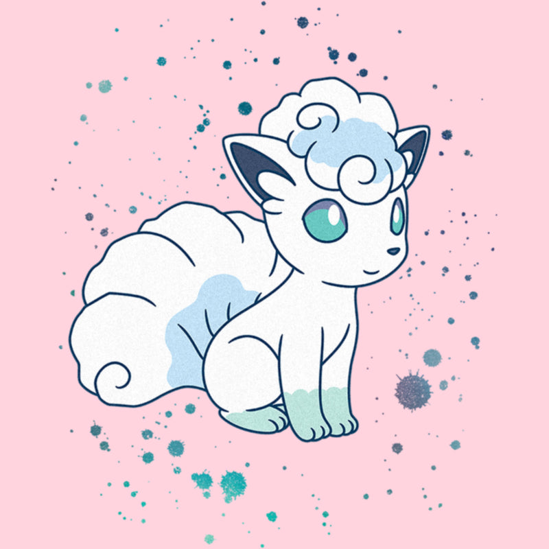 Junior's Pokemon Paint Splash Vulpix T-Shirt