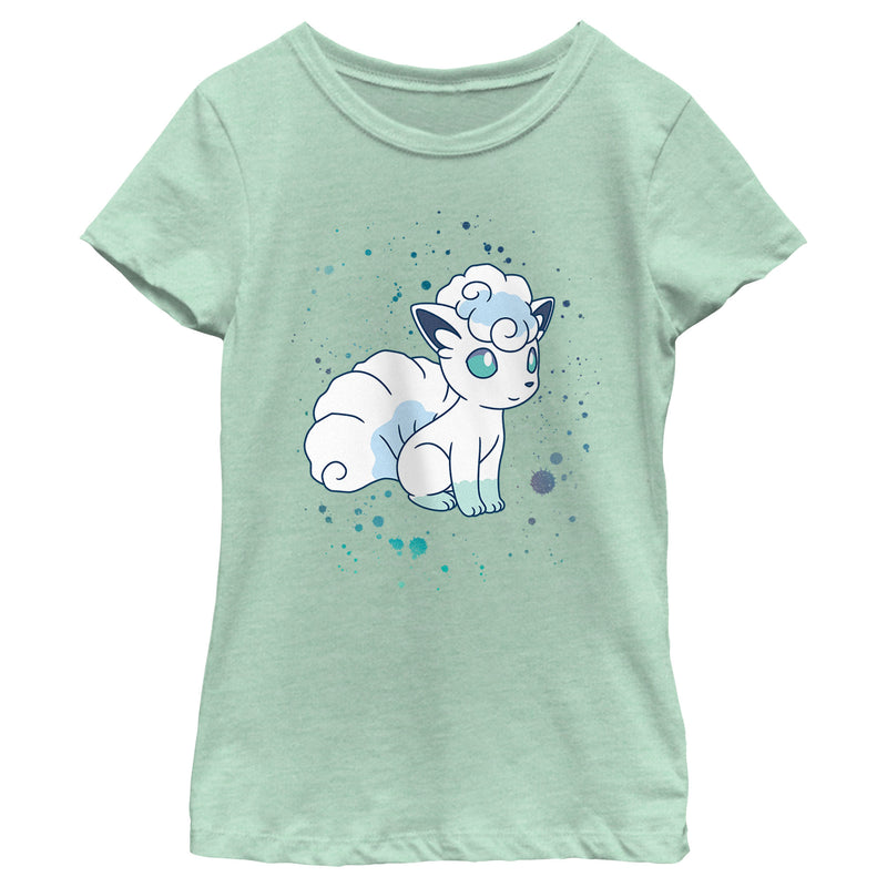 Girl's Pokemon Paint Splash Vulpix T-Shirt