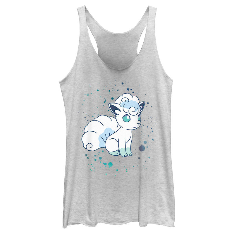 Women's Pokemon Paint Splash Vulpix Racerback Tank Top