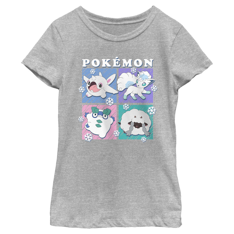 Girl's Pokemon Ice Types Pastels T-Shirt