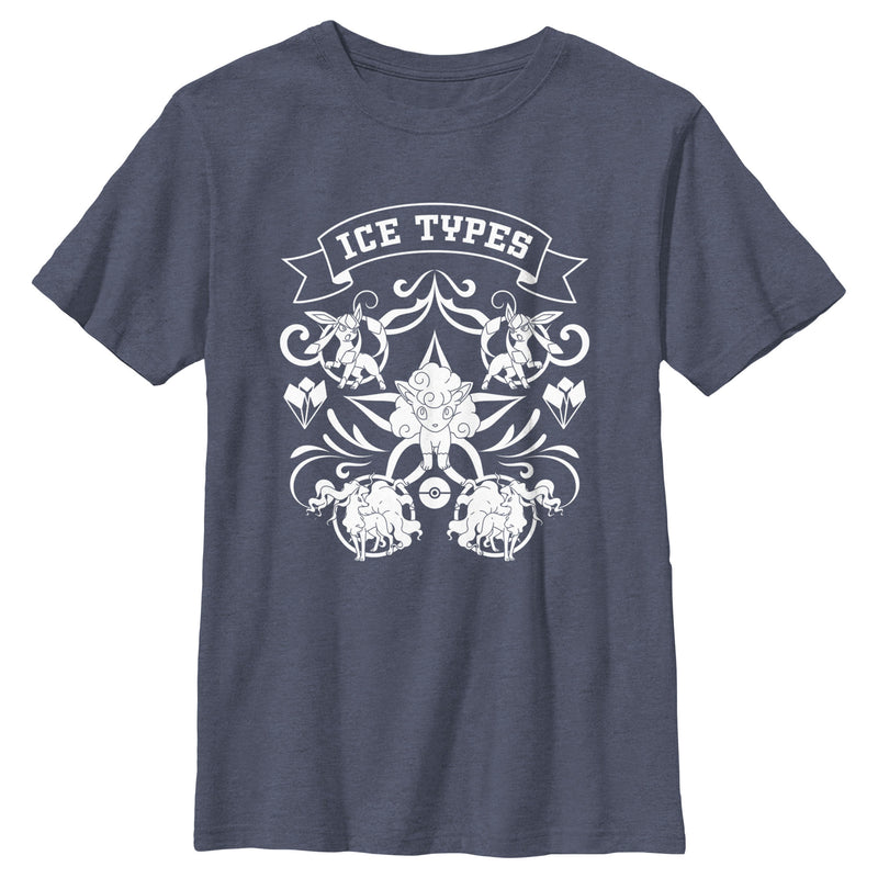 Boy's Pokemon Ice Types Artistic T-Shirt