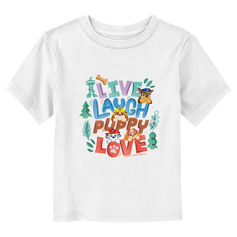 Toddler's PAW Patrol Live Laugh Puppy Love T-Shirt