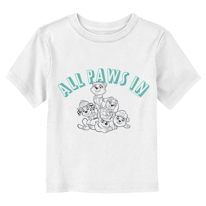 Toddler's PAW Patrol All Paws In Line Up T-Shirt