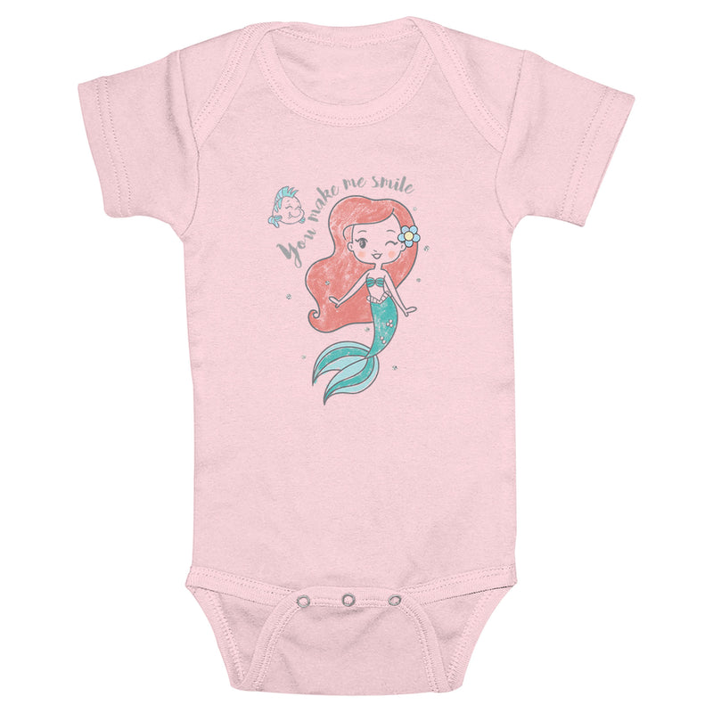 Infant's Disney Princess Ariel and Flounder Onesie