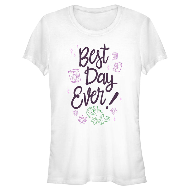 Junior's Tangled Best Day Ever Pascal T-Shirt