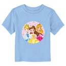 Toddler's Disney Princess Cartoon Princesses Badge T-Shirt