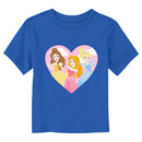 Toddler's Disney Princess Cartoon Princesses Heart T-Shirt