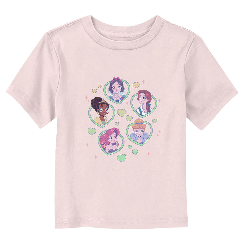 Toddler's Disney Princess Anime Hearts T-Shirt