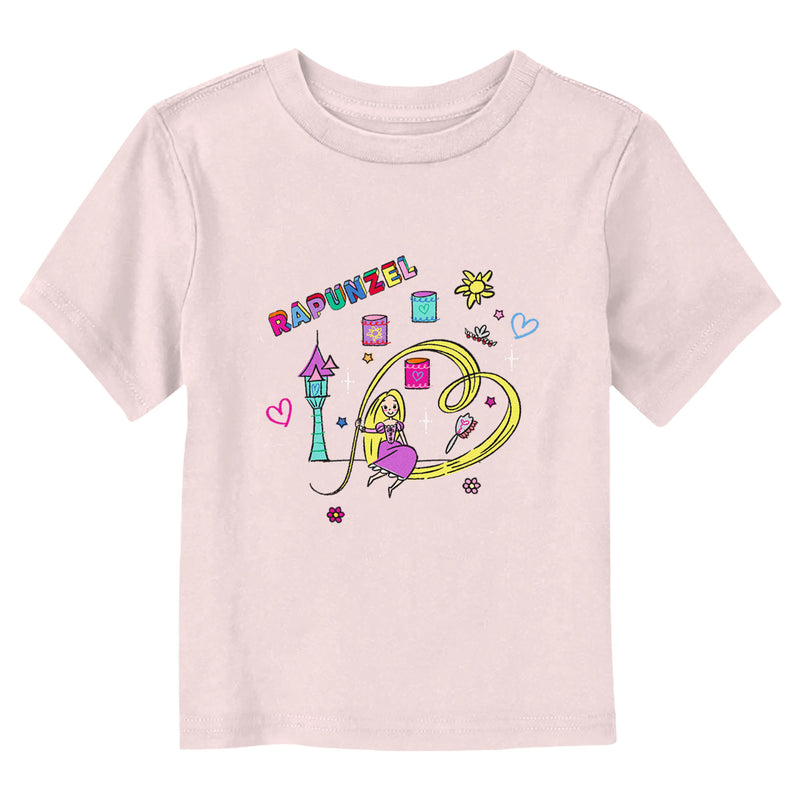 Toddler's Disney Princess Rapunzel Doodles T-Shirt