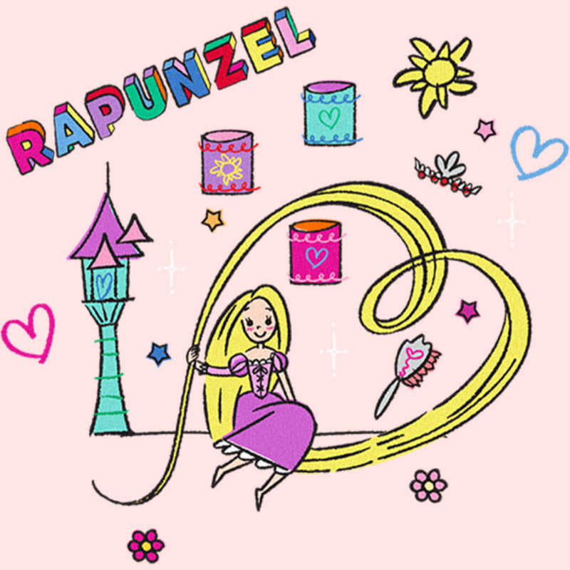 Toddler's Disney Princess Rapunzel Doodles T-Shirt