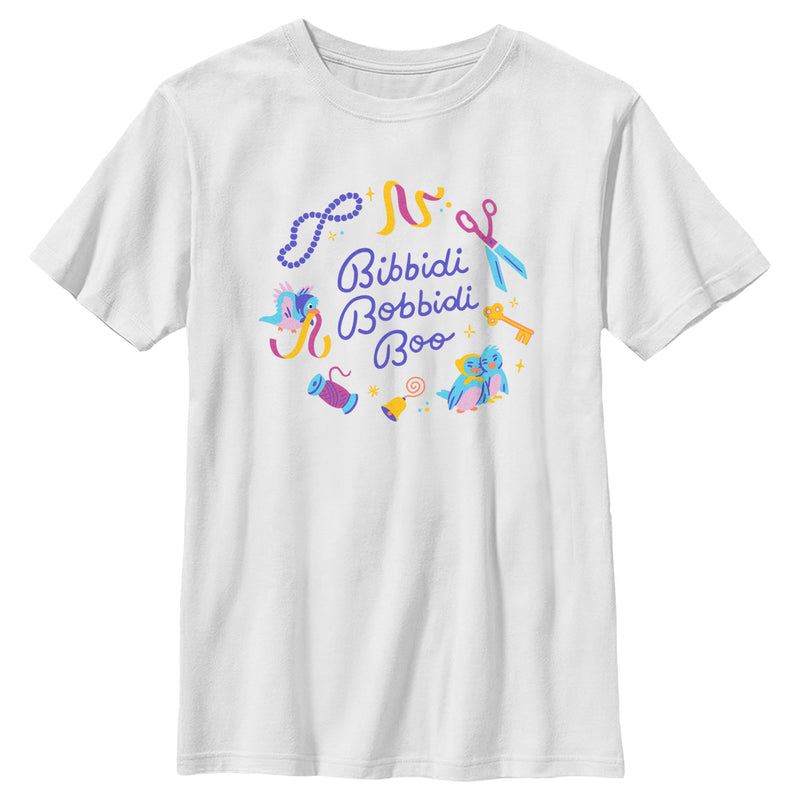 Boy's Cinderella Bibbidi Bobbidi Boo Birds T-Shirt