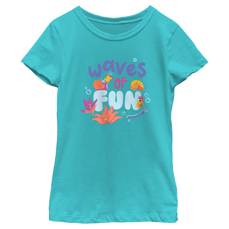 Girl's The Little Mermaid Waves of Fun T-Shirt