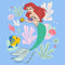 Infant's The Little Mermaid Ariel and Flounder Seashells Onesie