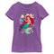 Girl's The Little Mermaid Ariel and Flounder Sea T-Shirt
