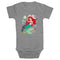 Infant's The Little Mermaid Ariel and Flounder Under the Sea Onesie