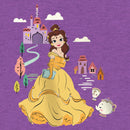 Girl's Beauty and the Beast Cartoon Belle T-Shirt