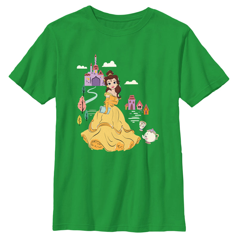 Boy's Beauty and the Beast Cartoon Belle T-Shirt