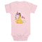 Infant's Beauty and the Beast Cartoon Belle Castle Onesie