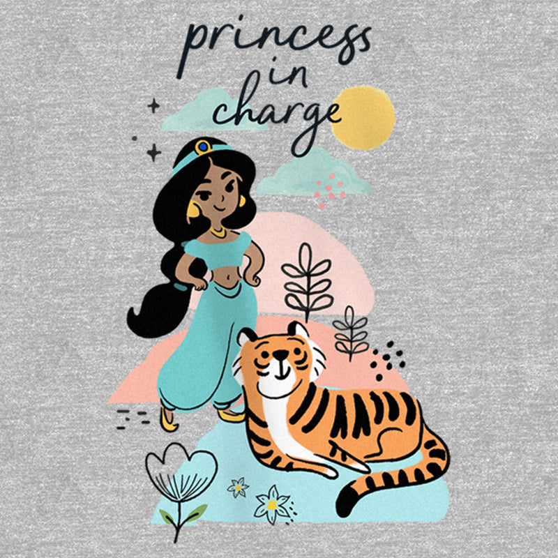 Girl's Aladdin Jasmine and Rajah Princess in Charge T-Shirt