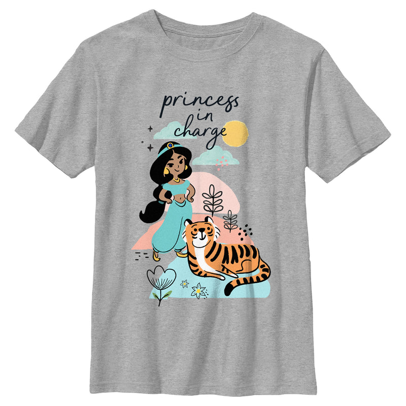 Boy's Aladdin Jasmine and Rajah Princess in Charge T-Shirt