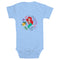 Infant's The Little Mermaid Ariel and Flounder Cute Drawing Onesie