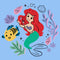 Infant's The Little Mermaid Ariel and Flounder Cute Drawing Onesie