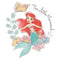 Infant's The Little Mermaid Airbrush Ariel Onesie